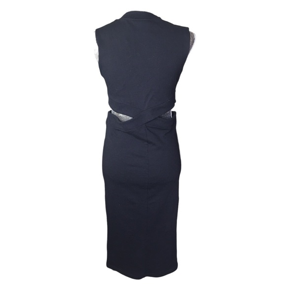 Cheap Monday Stockholm Astral Cutout Knit Dress Black Large - Picture 4 of 8